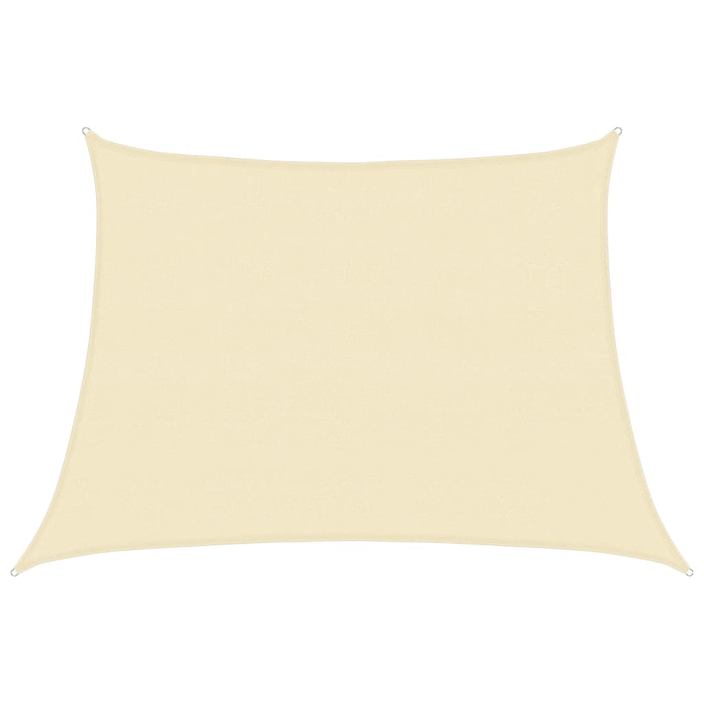 Voile d'ombrage 160 g/m² Crème 4/5x3 m PEHD