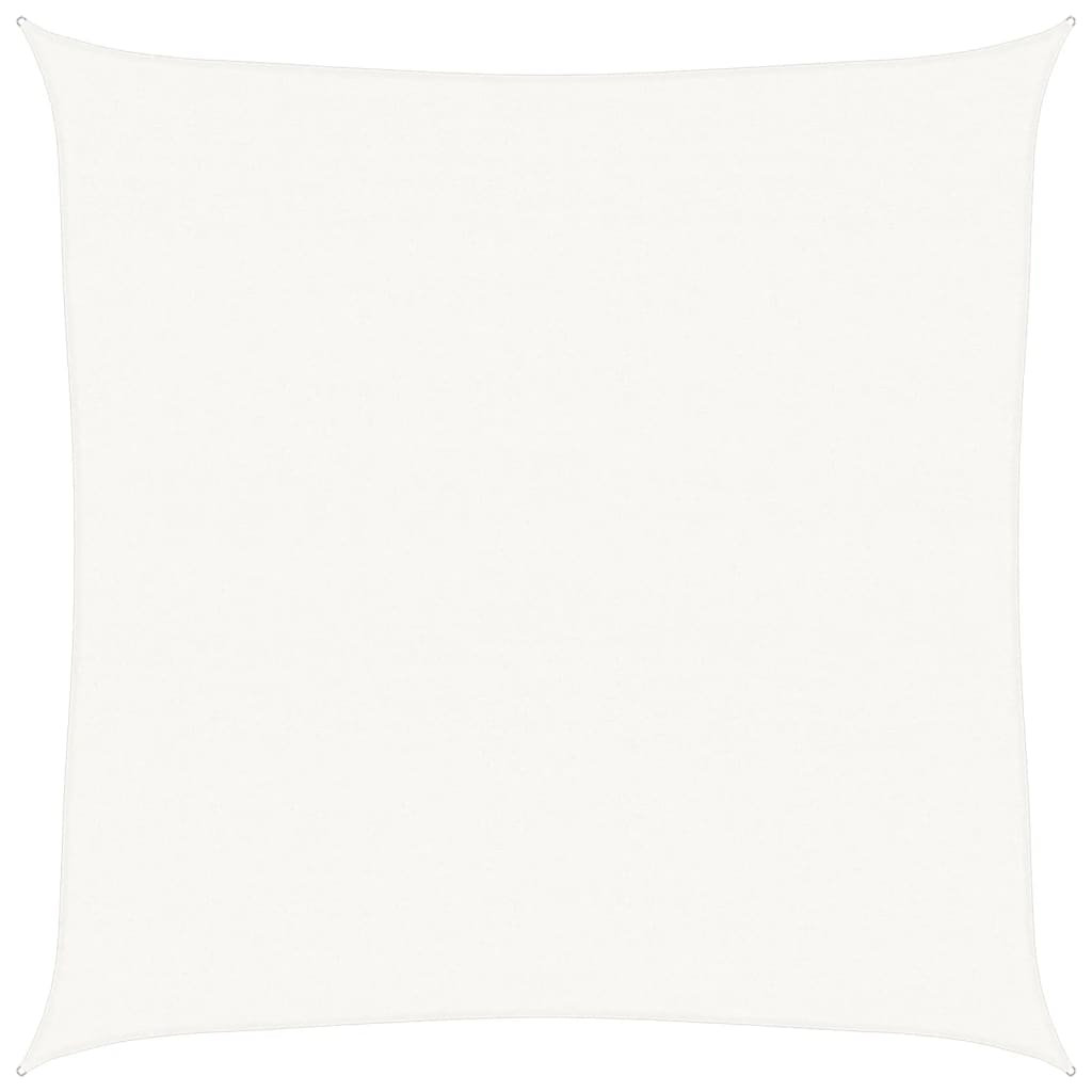 Voile d'ombrage 160 g/m² Blanc 6x6 m PEHD