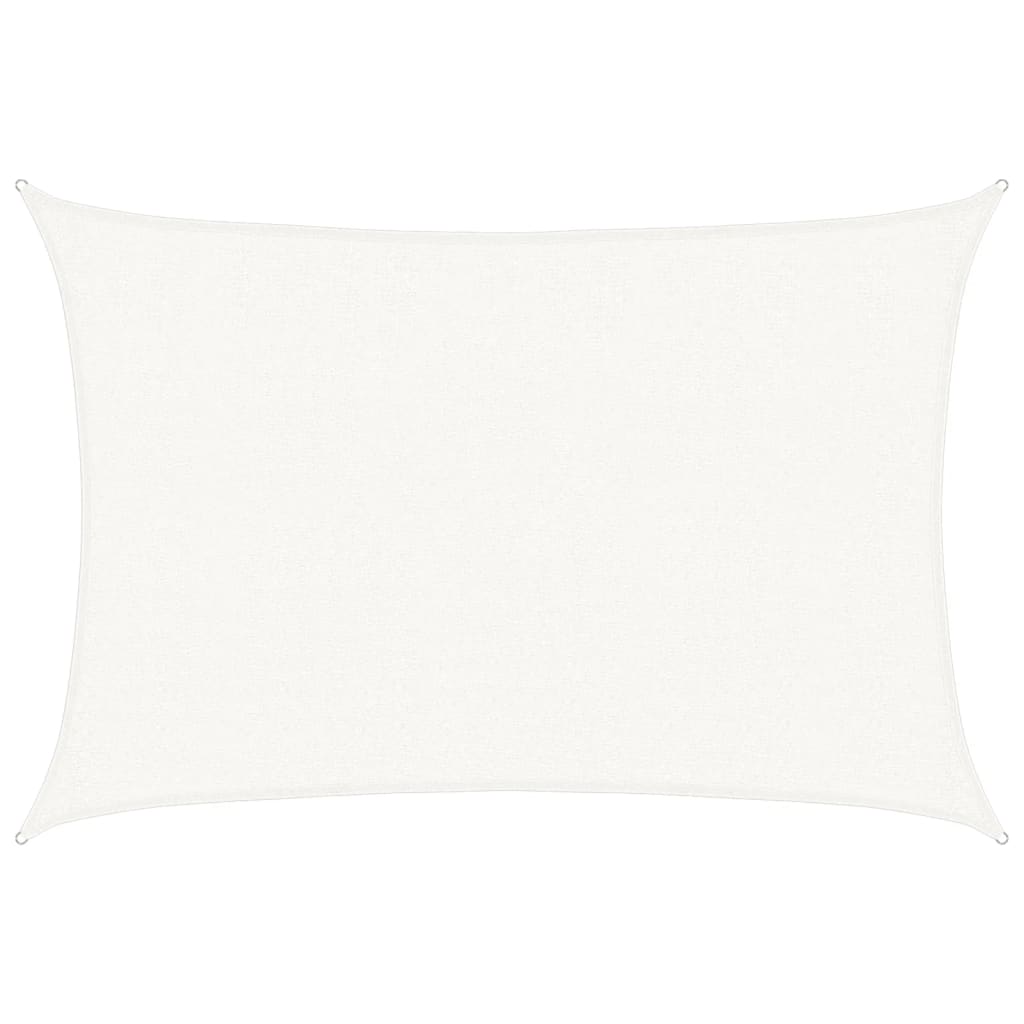 Voile d'ombrage 160 g/m² Blanc 2,5x4 m PEHD