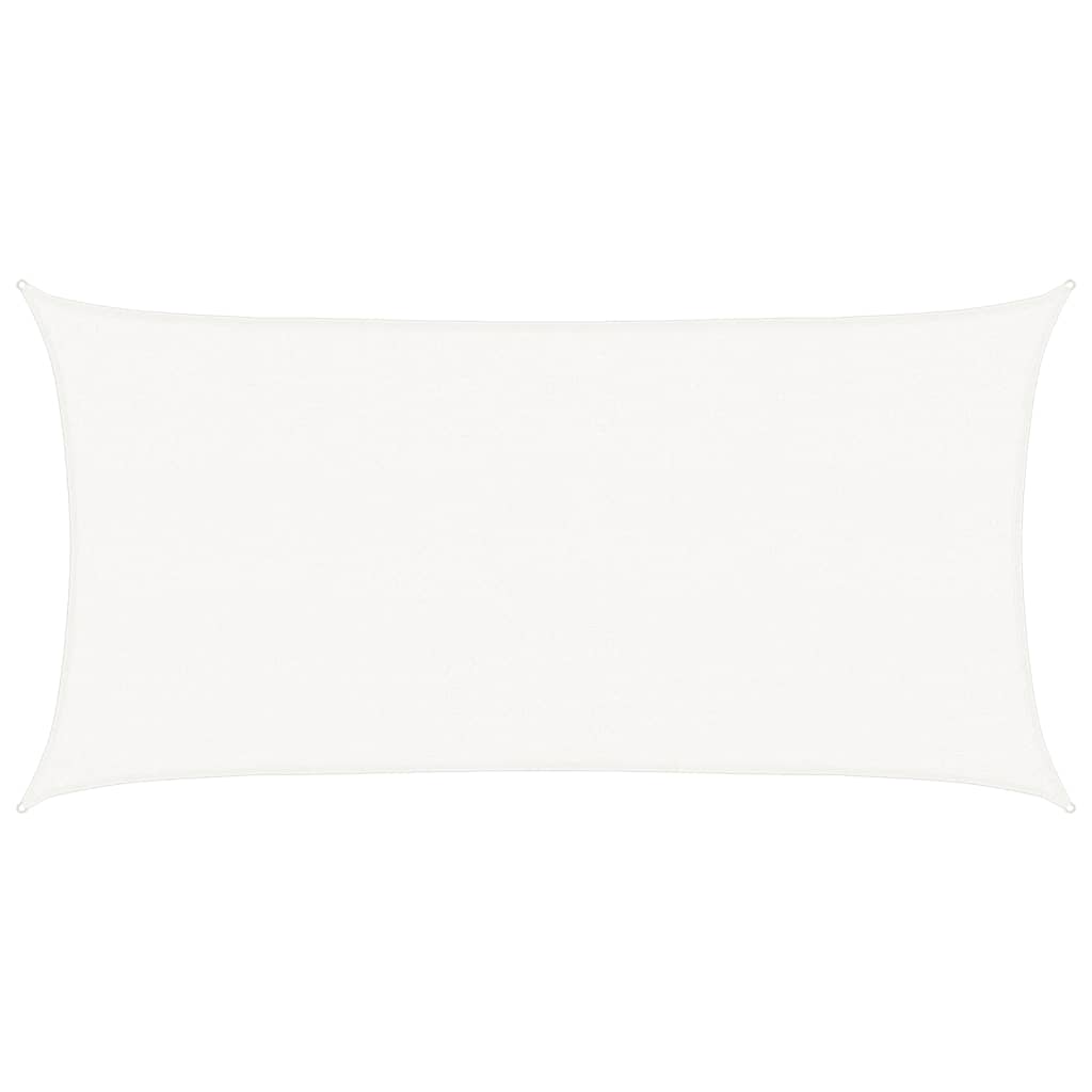 Voile d'ombrage 160 g/m² Blanc 2,5x4,5 m PEHD