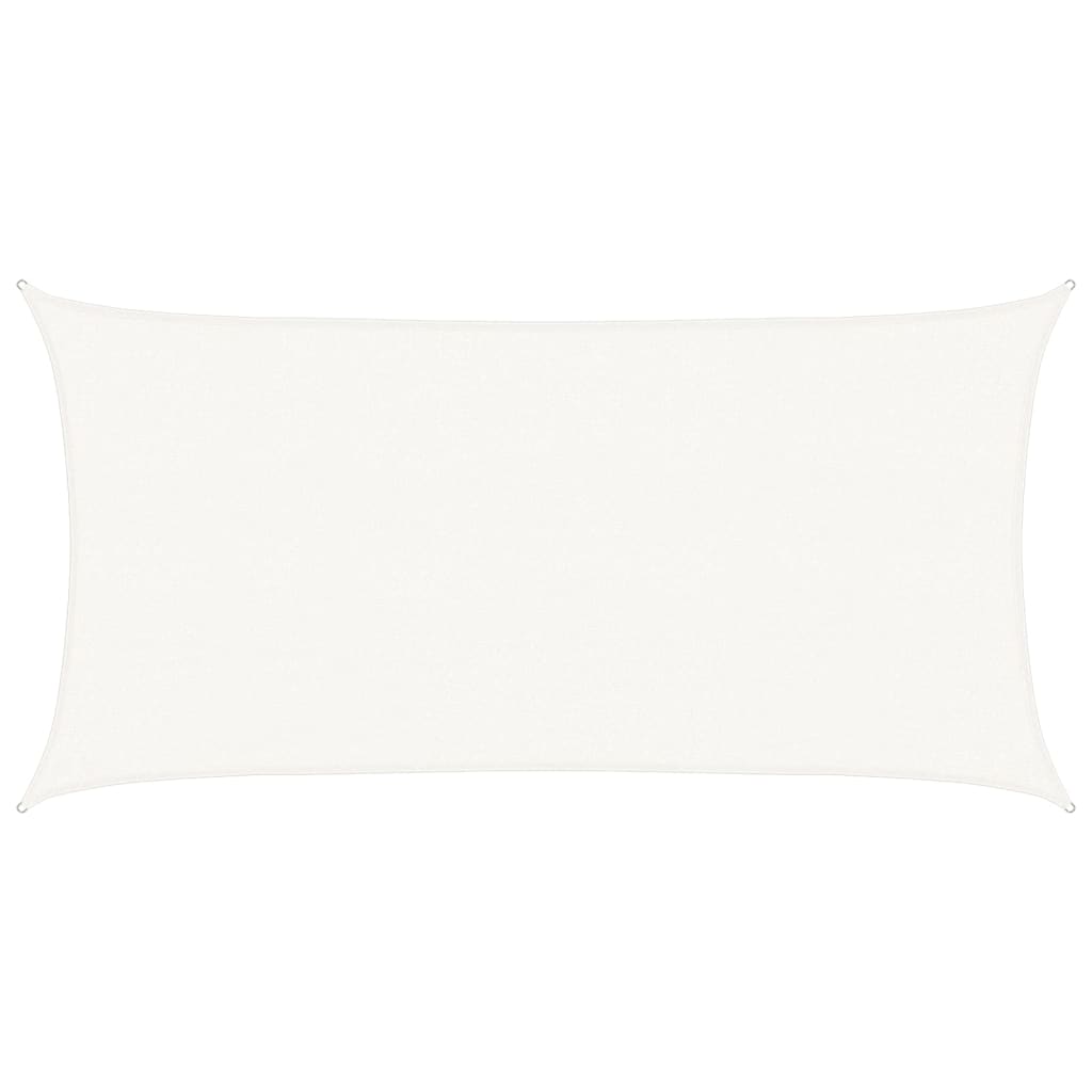 Voile d'ombrage 160 g/m² Blanc 2,5x5 m PEHD