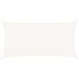 Voile d'ombrage 160 g/m² Blanc 2,5x5 m PEHD