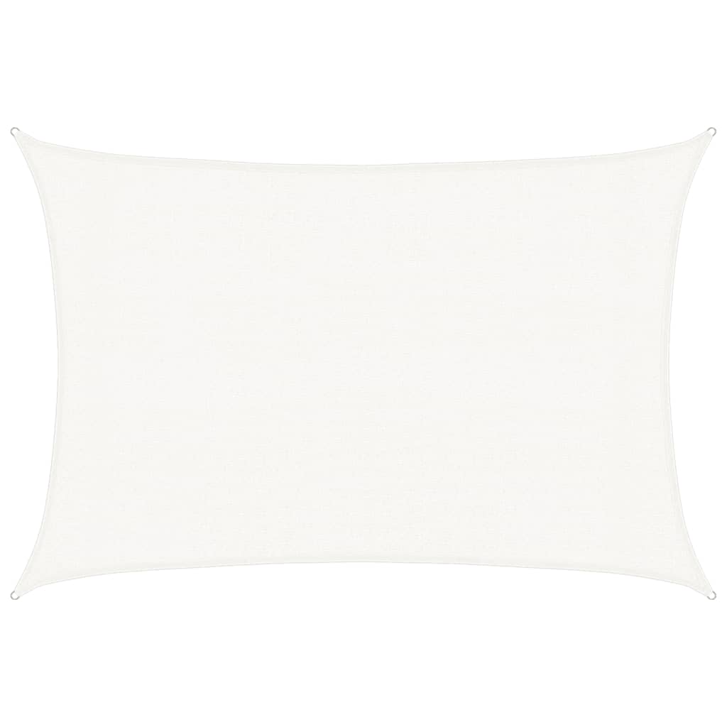 Voile d'ombrage 160 g/m² Blanc 3x4,5 m PEHD