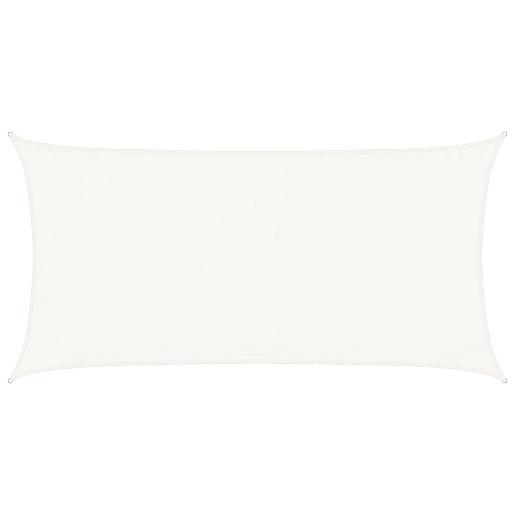 Voile d'ombrage 160 g/m² Blanc 3x6 m PEHD