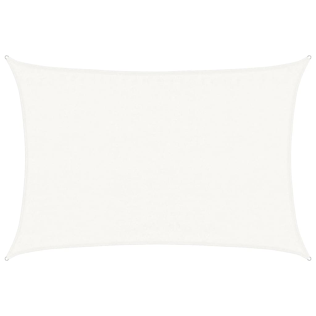 Voile d'ombrage 160 g/m² Blanc 3,5x5 m PEHD