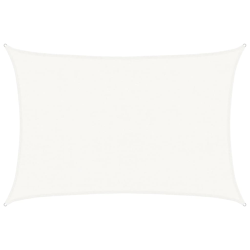 Voile d'ombrage 160 g/m² Blanc 4x5 m PEHD