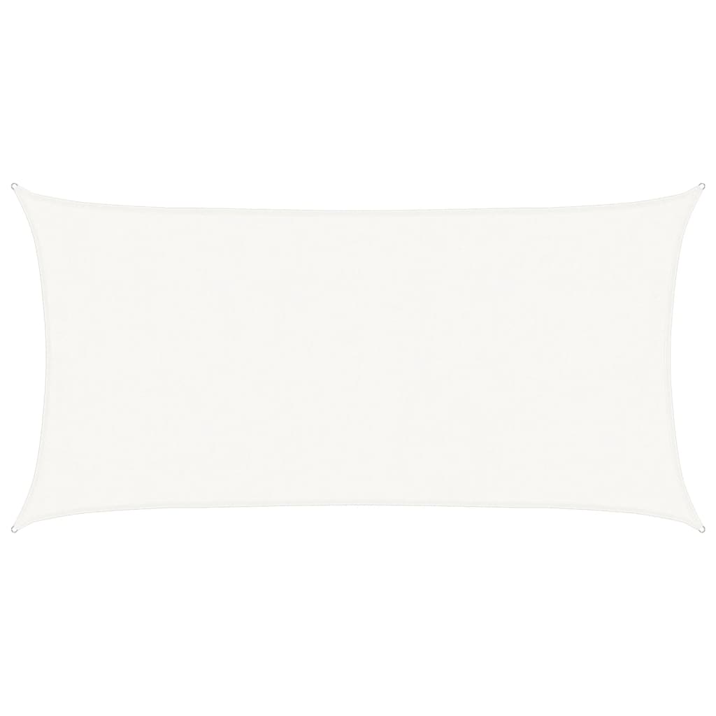 Voile d'ombrage 160 g/m² Blanc 4x7 m PEHD