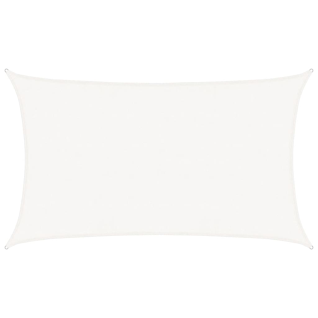 Voile d'ombrage 160 g/m² Blanc 5x8 m PEHD