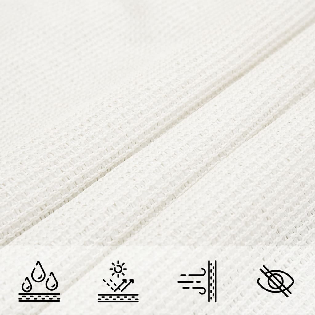 Voile d'ombrage 160 g/m² Blanc 4,5x4,5x4,5 m PEHD