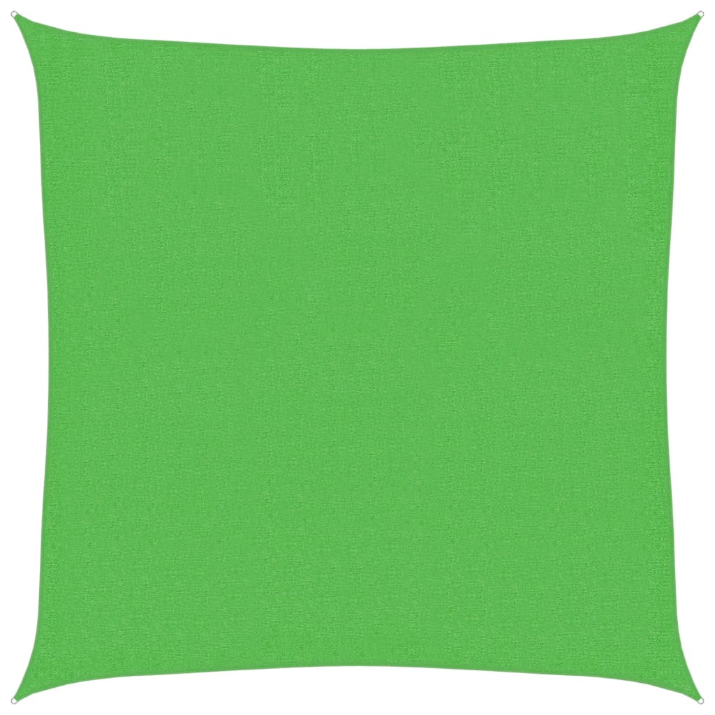 Voile d'ombrage 160 g/m² Vert clair 2x2 m PEHD