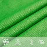 Voile d'ombrage 160 g/m² Vert clair 2x2 m PEHD