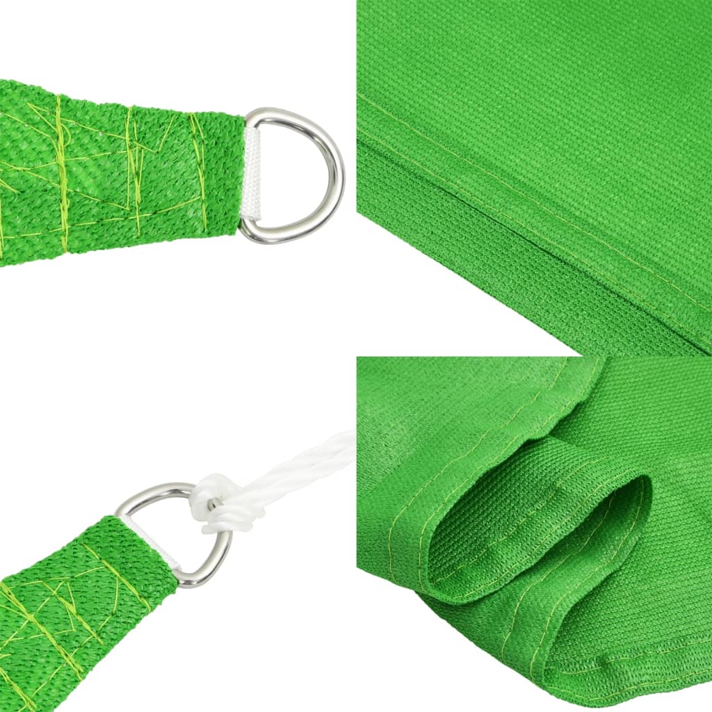 Voile d'ombrage 160 g/m² Vert clair 2x2 m PEHD