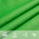 Voile d'ombrage 160 g/m² Vert clair 3x3 m PEHD