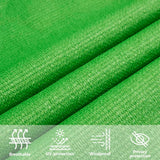 Voile d'ombrage 160 g/m² Vert clair 3,6x3,6 m PEHD