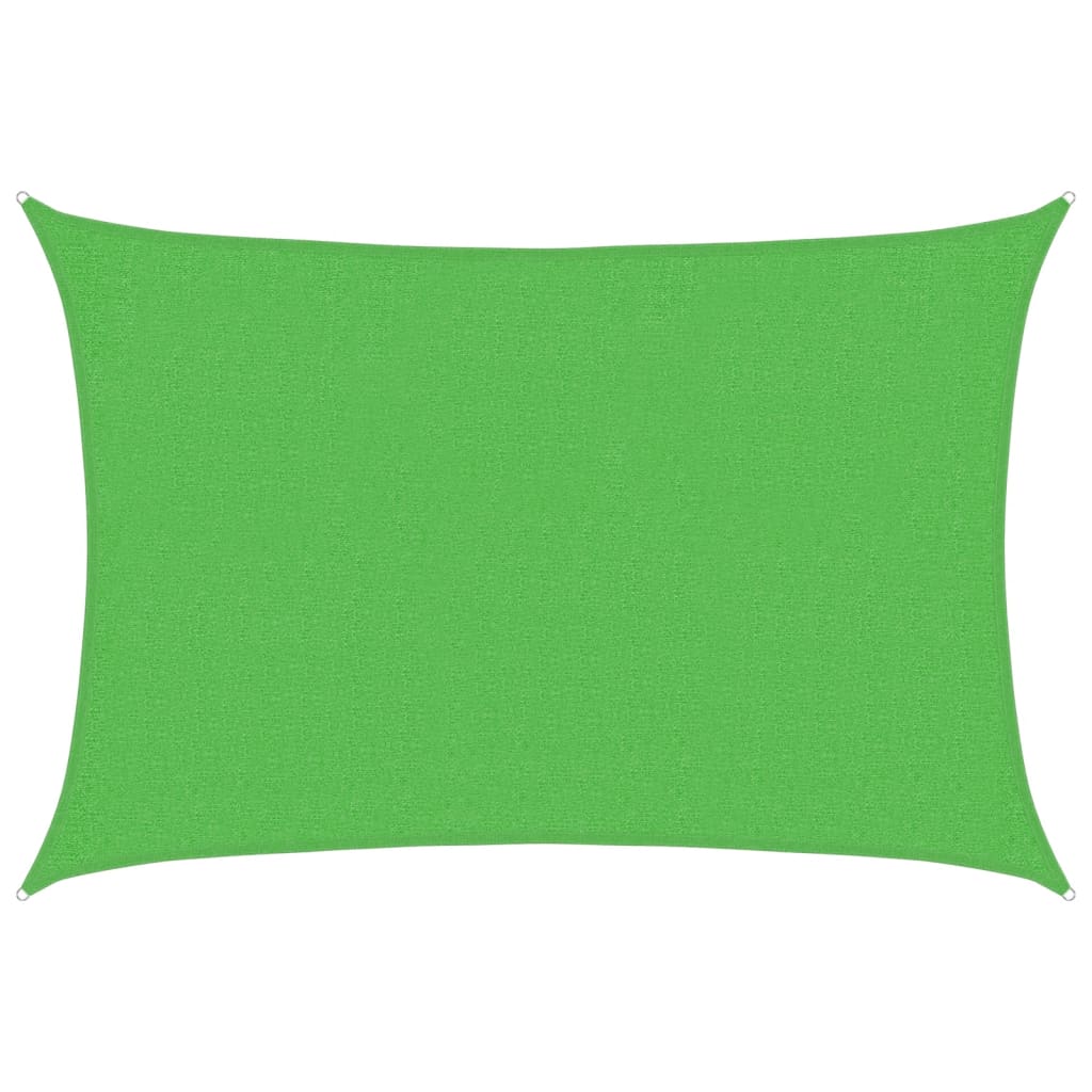 Voile d'ombrage 160 g/m² Vert clair 2x2,5 m PEHD