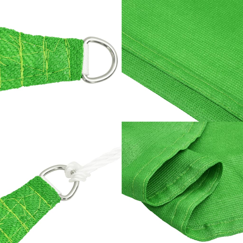 Voile d'ombrage 160 g/m² rectangulaire vert clair 2x3,5 m PEHD