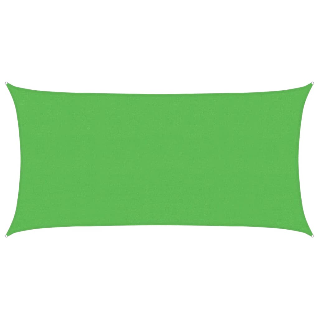 Voile d'ombrage 160 g/m² Vert clair 2,5x4,5 m PEHD