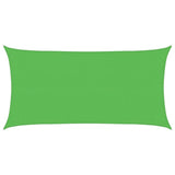 Voile d'ombrage 160 g/m² rectangulaire vert clair 2,5x5 m PEHD