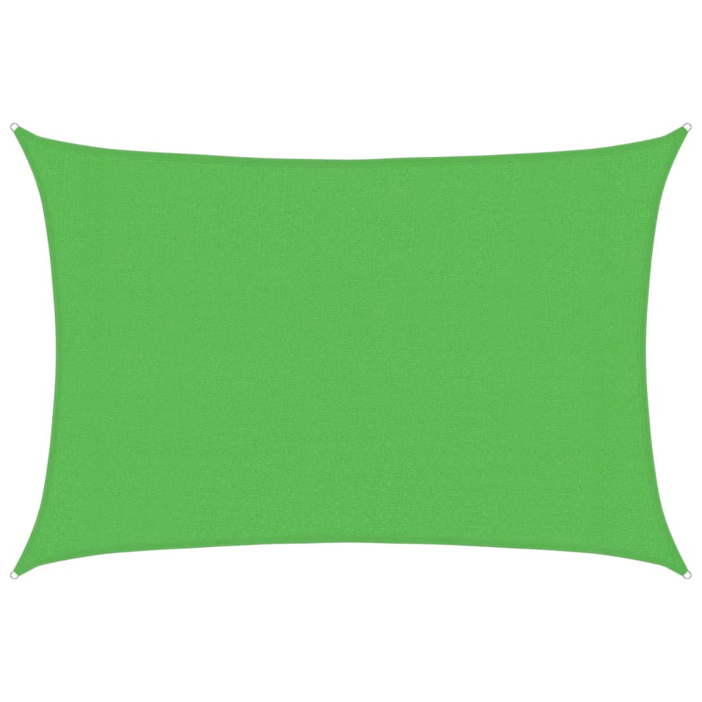 Voile d'ombrage 160 g/m² Vert clair 3x4 m PEHD