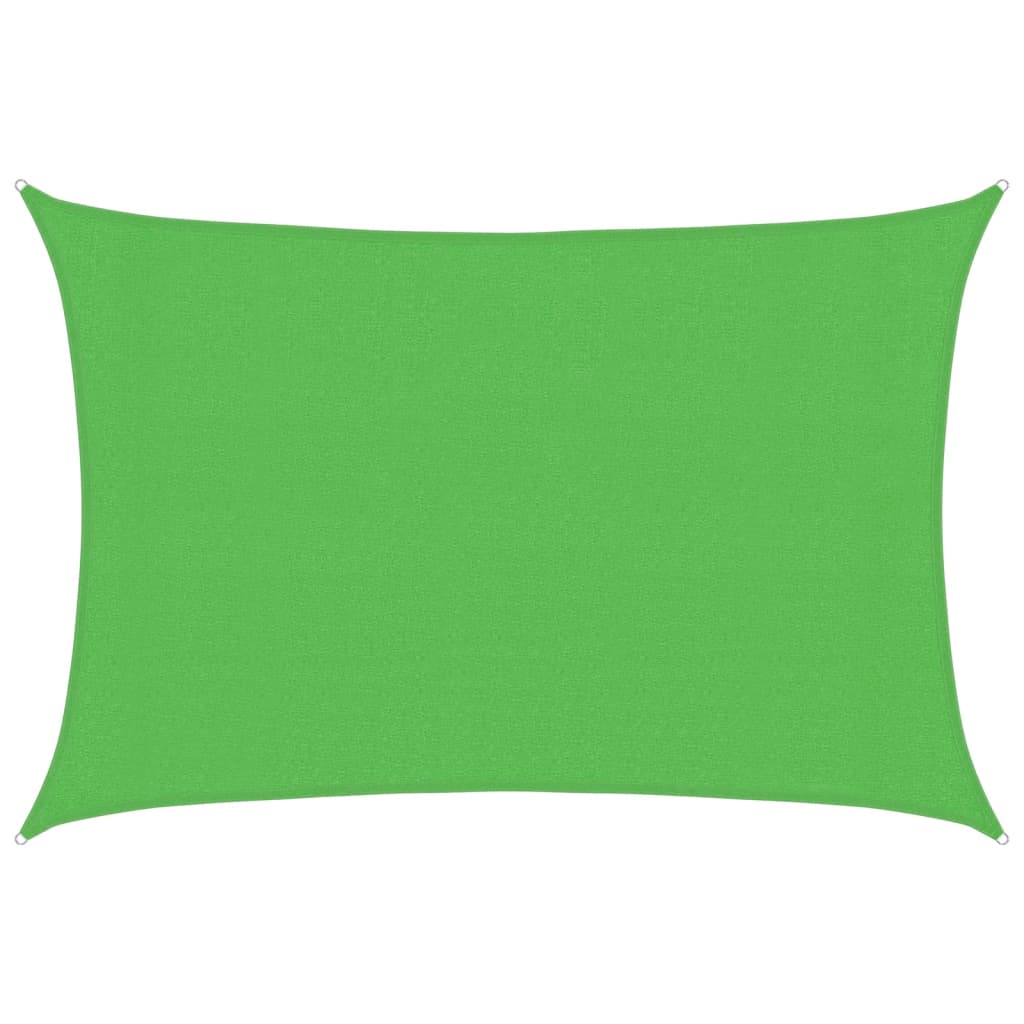 Voile d'ombrage 160 g/m² Vert clair 3x4,5 m PEHD