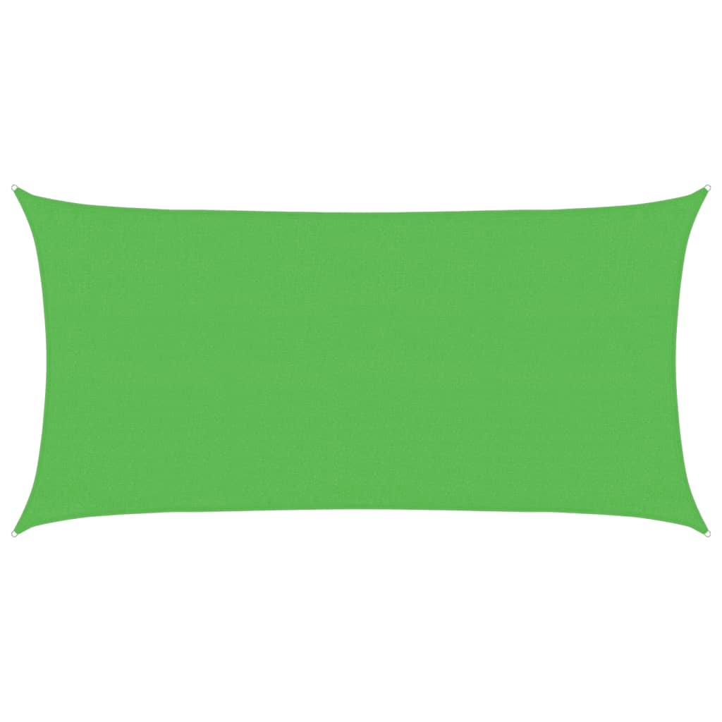 Voile d'ombrage 160 g/m² Vert clair 3x6 m PEHD