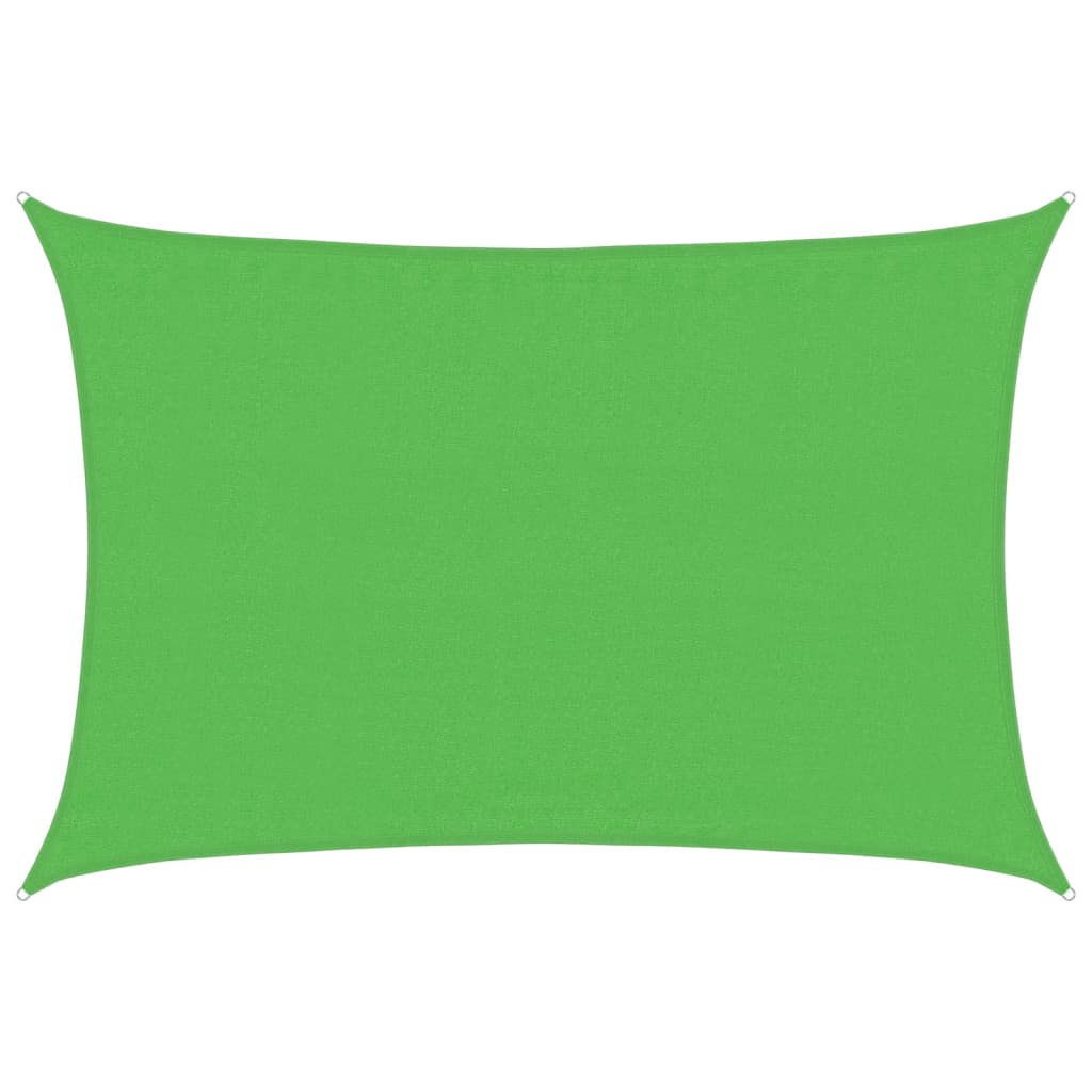 Voile d'ombrage 160 g/m² Vert clair 3,5x4,5 m PEHD