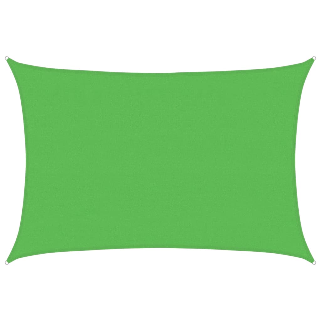 Voile d'ombrage 160 g/m² Vert clair 4x6 m PEHD