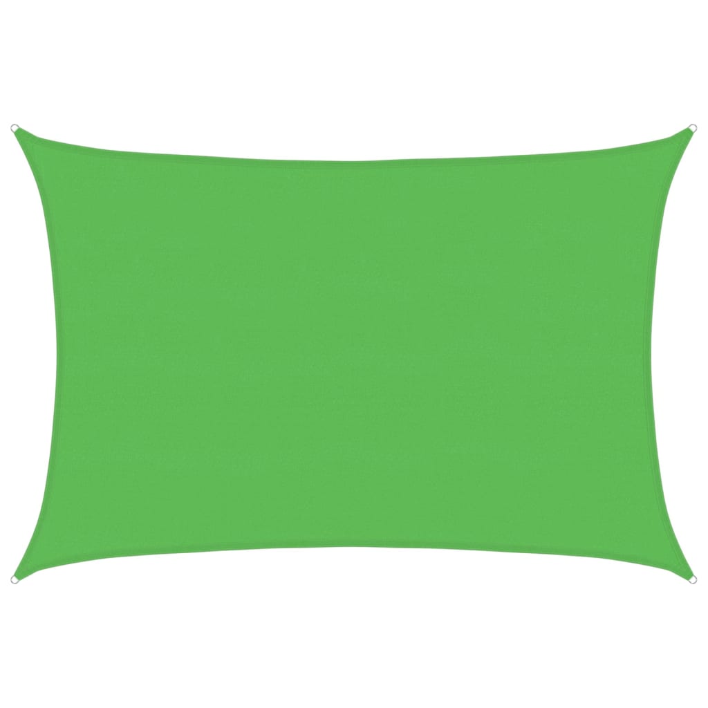 Voile d'ombrage 160 g/m² Vert clair 5x7 m PEHD