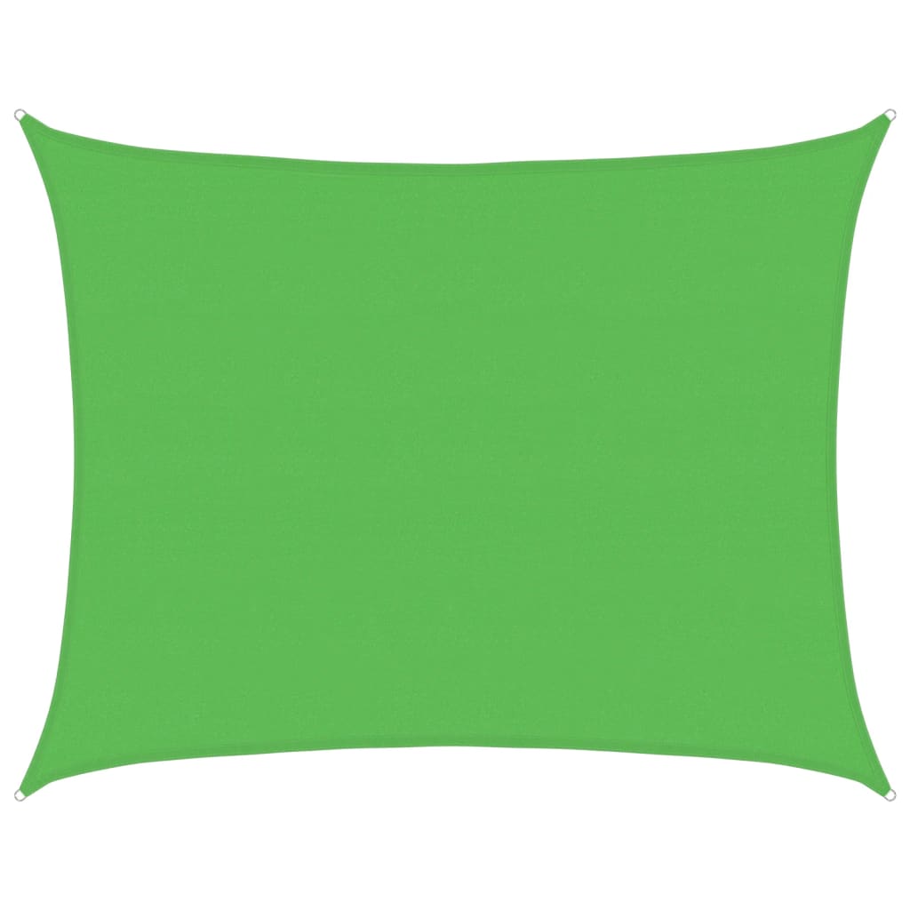 Voile d'ombrage 160 g/m² Vert clair 6x8 m PEHD