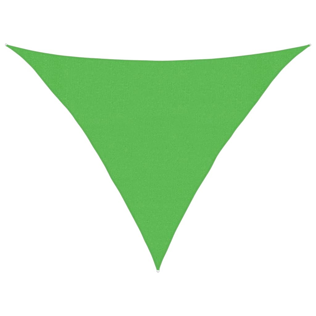 Voile d'ombrage 160 g/m² Vert clair 3x3x4,2 m PEHD