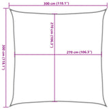 Voile d'ombrage 160 g/m² Terre cuite 3x3 m PEHD