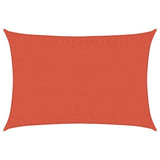 Voile d'ombrage 160g/m² rectangulaire terre cuite 3,5x4,5m PEHD