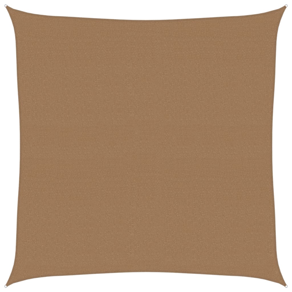 Voile d'ombrage 160 g/m² Taupe 4x4 m PEHD