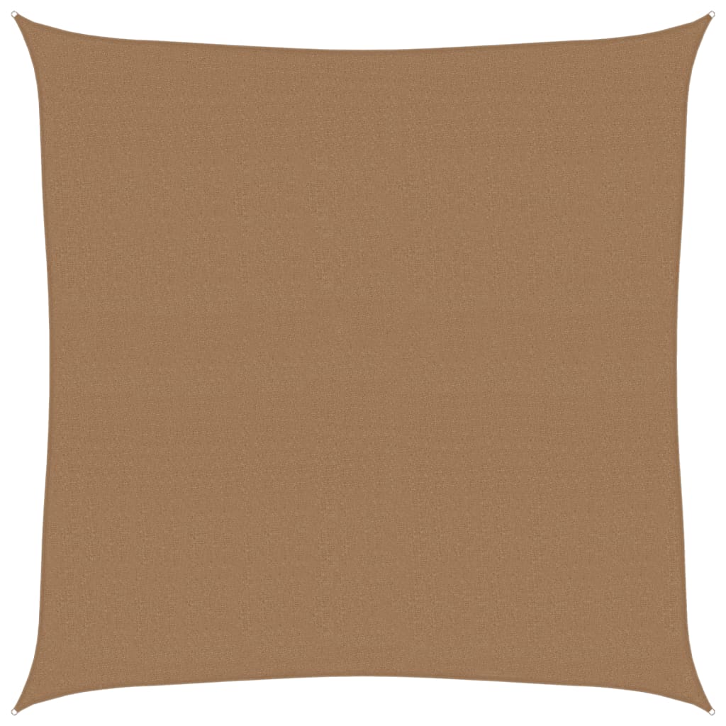 Voile d'ombrage 160 g/m² Taupe 4,5x4,5 m PEHD