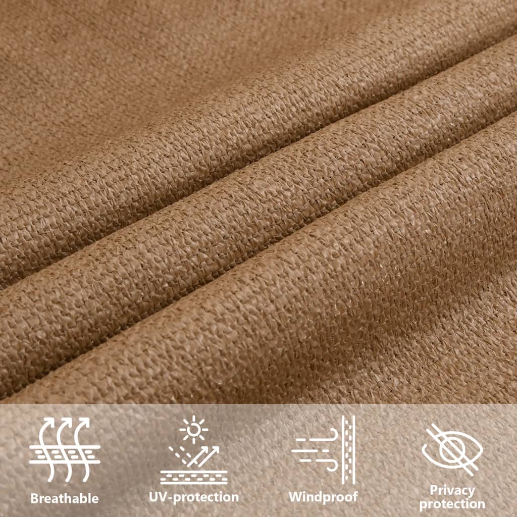 Voile d'ombrage 160 g/m² Taupe 2x3 m PEHD