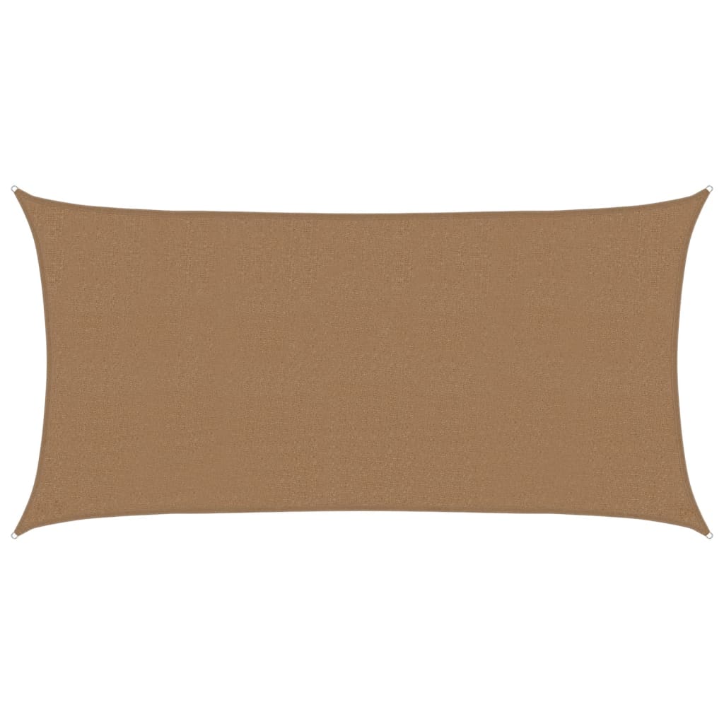 Voile d'ombrage 160 g/m² Taupe 2x3,5 m PEHD