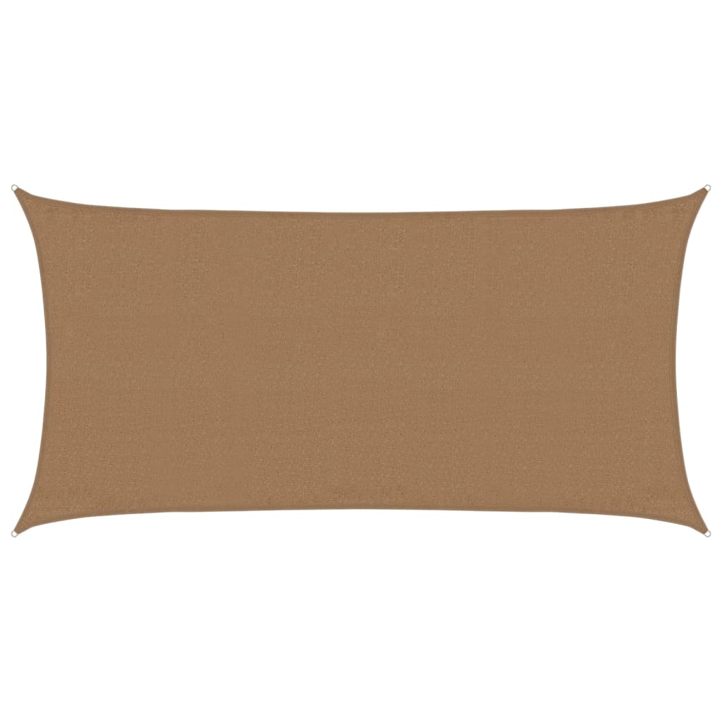 Voile d'ombrage 160 g/m² Taupe 3x6 m PEHD