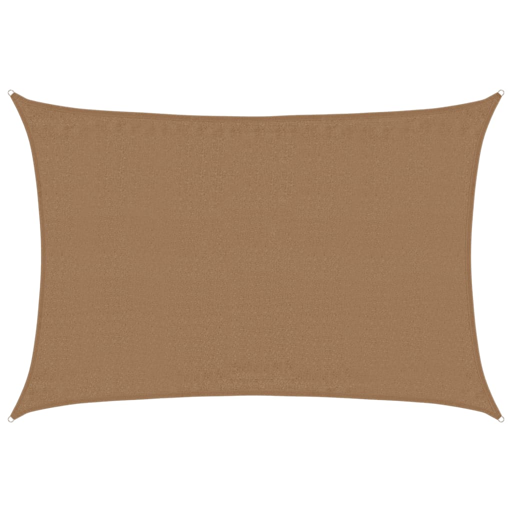 Voile d'ombrage 160 g/m² Taupe 3,5x4,5 m PEHD