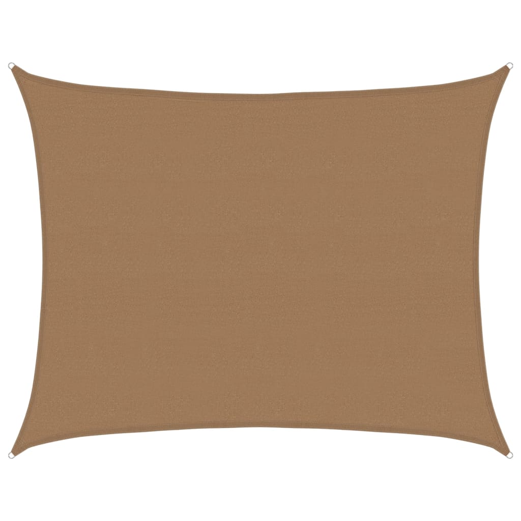 Voile d'ombrage 160 g/m² Taupe 6x7 m PEHD