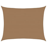 Voile d'ombrage 160 g/m² Taupe 6x7 m PEHD