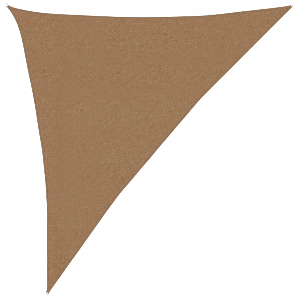 Voile d'ombrage 160 g/m² Taupe 3x4x5 m PEHD