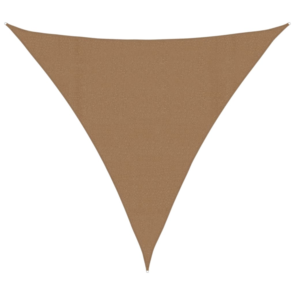 Voile d'ombrage 160 g/m² Taupe 4x4x4 m PEHD