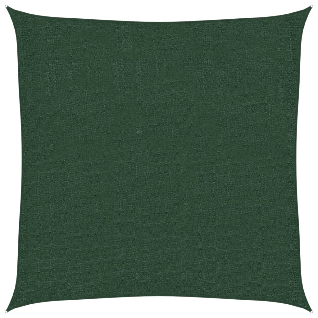 Voile d'ombrage 160 g/m² Vert foncé 2x2 m PEHD