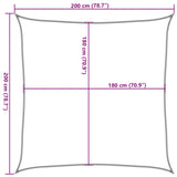 Voile d'ombrage 160 g/m² Vert foncé 2x2 m PEHD