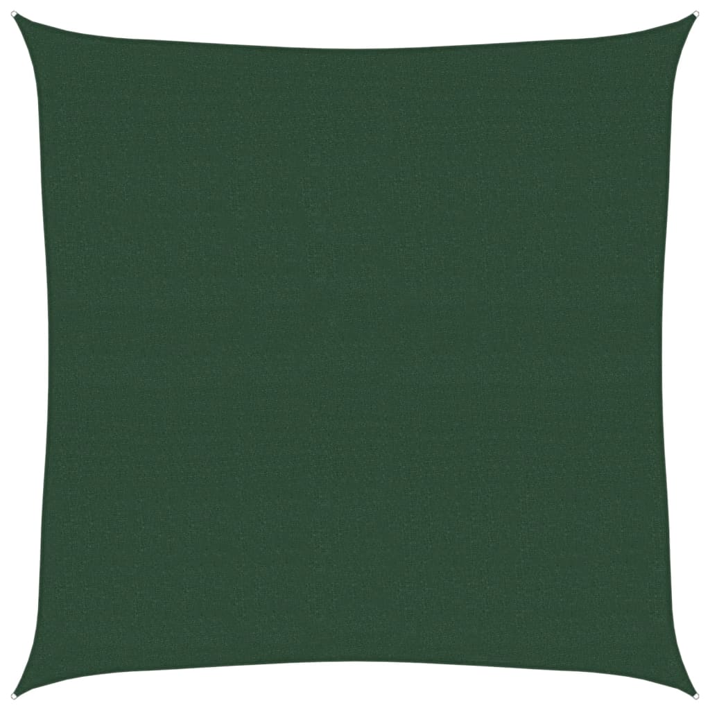 Voile d'ombrage 160 g/m² Vert foncé 4,5x4,5 m PEHD