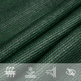 Voile d'ombrage 160 g/m² Vert foncé 4,5x4,5 m PEHD