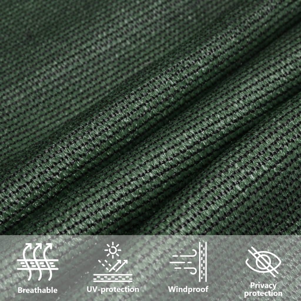 Voile d'ombrage 160 g/m² Vert foncé 2x2,5 m PEHD