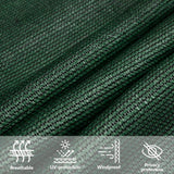 Voile d'ombrage 160 g/m² Vert foncé 2x2,5 m PEHD