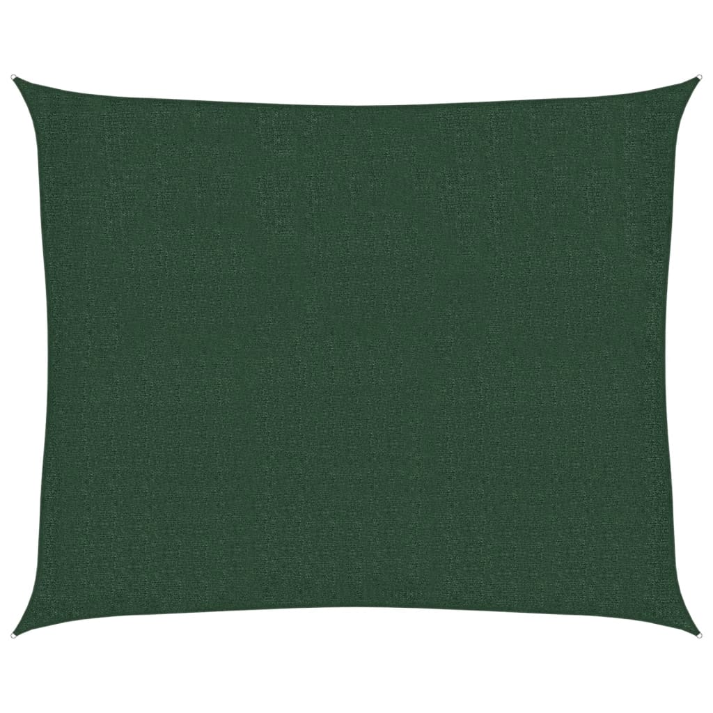 Voile d'ombrage 160 g/m² Vert foncé 2,5x3 m PEHD