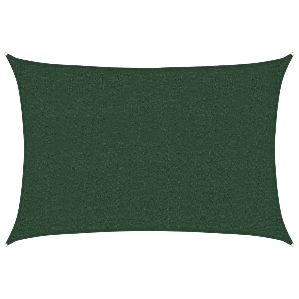 Voile d'ombrage 160 g/m² Vert foncé 2,5x3,5 m PEHD